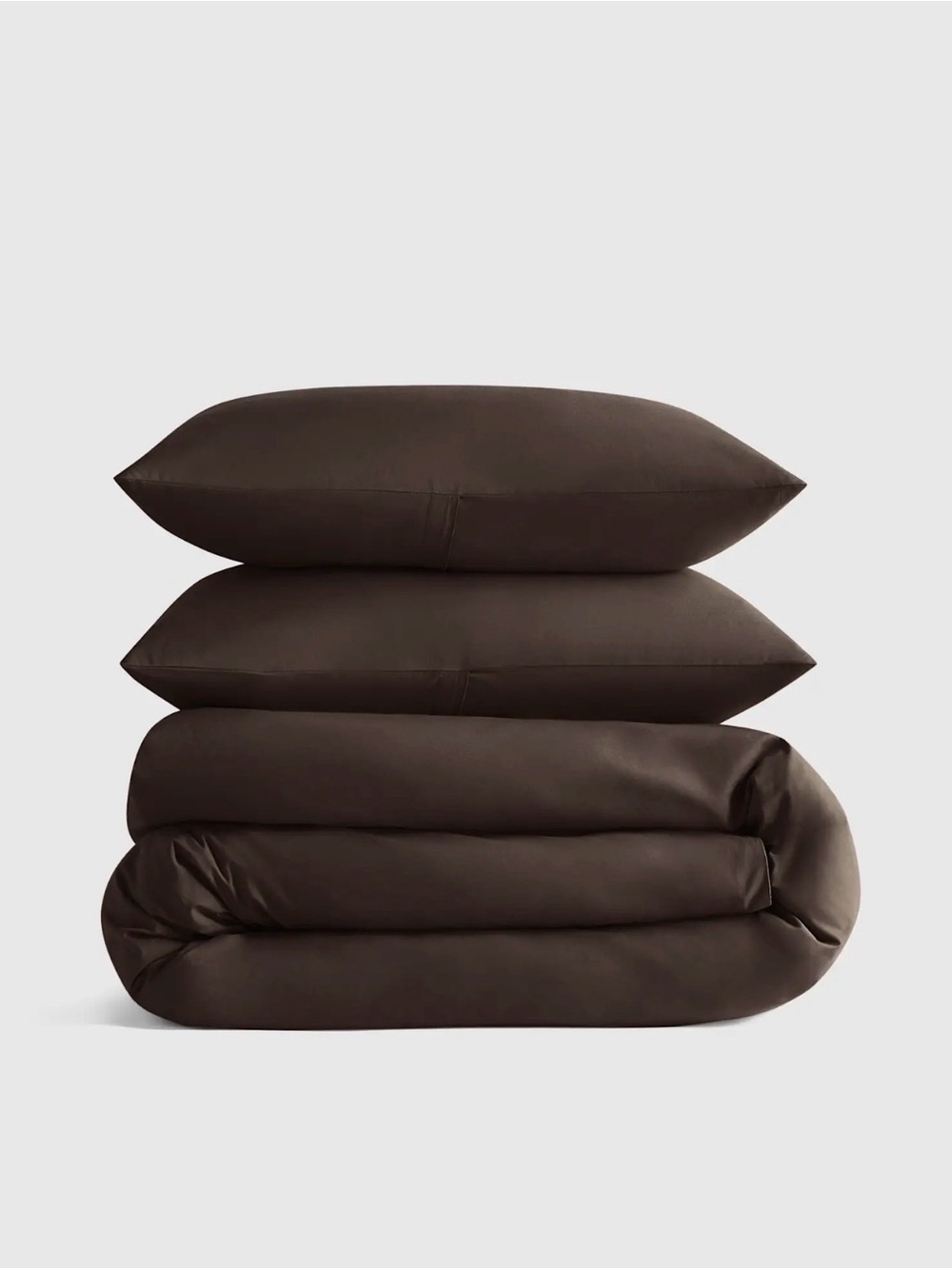 Organic Crisp Percale Espresso King/Cal King Duvet Set - Retail $124